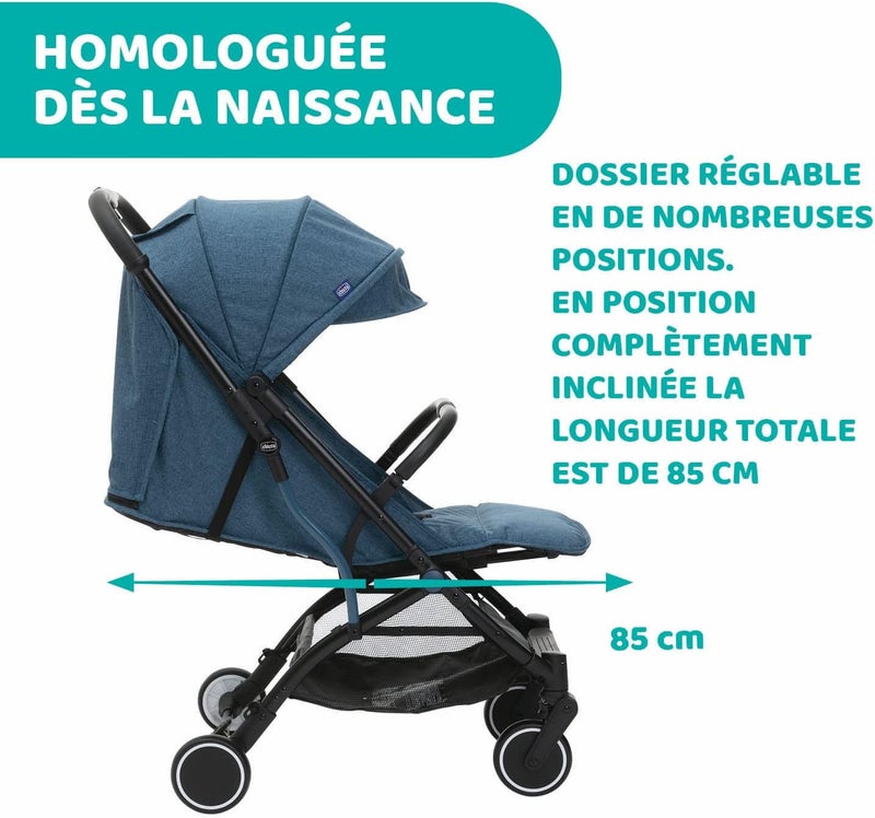 Chicco Trolleyme Stroller 0m-3y, Calypso Blue - Image 5